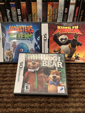 KIDS DS LOT: Monsters Vs Aliens, Kung Fu Panda, Yogi Bear (All Complete)