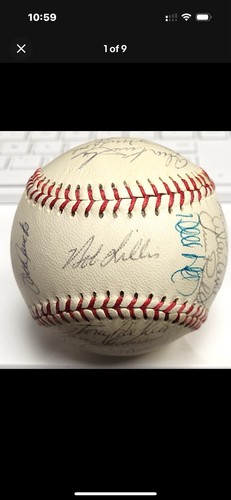 1982 HOUSTON ASTROS AUTOGRAPHED HAND SIGNED BASEBALL DICKIE THON BILLY DORAN - Picture 10 of 10