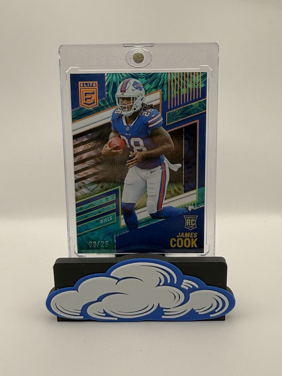 James Cook Rookie /25 2022 Donruss Elite Teal #116 Buffalo Bills