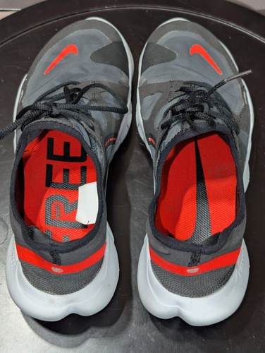 Nike Free RN 5.0 Para hombres Talla 8.5 Negro/Rojo/Gris SBR Zapato para Correr - Imagen 7 de 9
