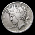 1921 Peace Dollar Silver ---- Nice Details Rare Coin ---- #070U