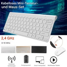 Kabellos Tastatur und Funkmaus Set 2.4GHz Wireless Keyboard mit Drahtlose Mause