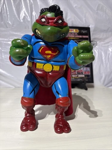 Vintage TMNT RAPHAEL 1989 GIANT 12” ACTION FIGURE PLAYMATES - Custom Superman