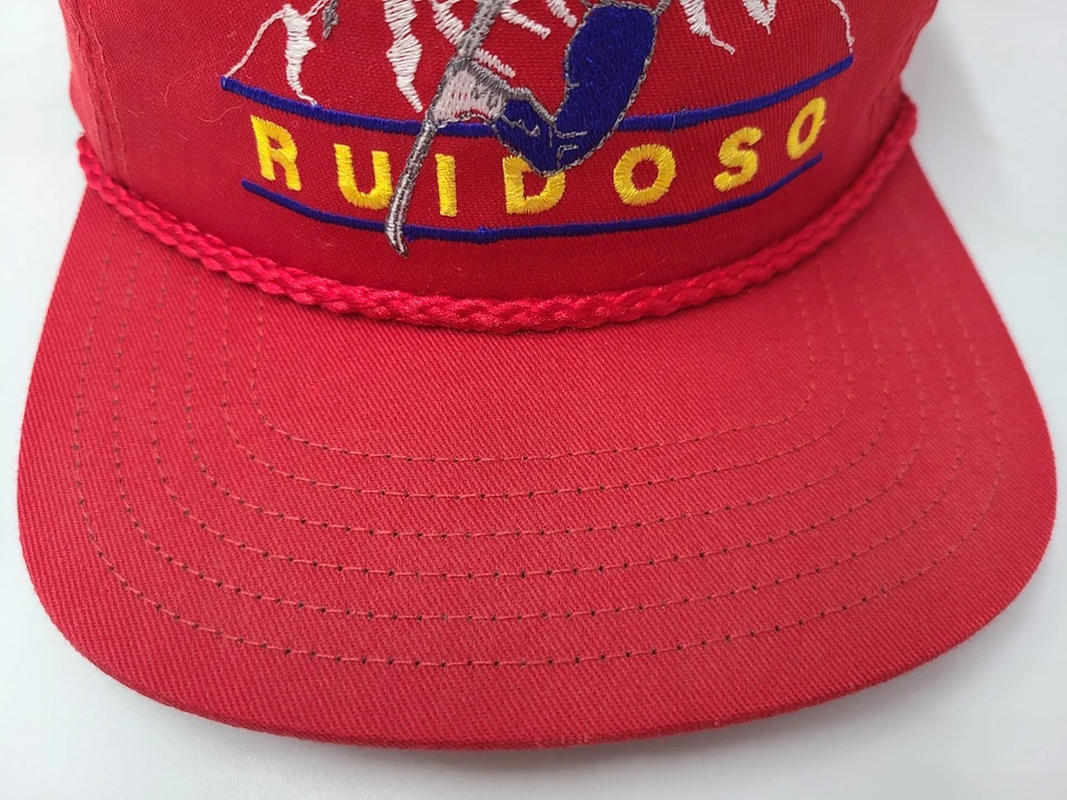 De colección Ruidoso Estación de Esquí Cuerda Correa Ajustable Sombrero Gorra Apache Nuevo México Foto 3 de 4