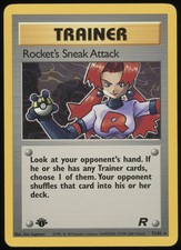 ROCKET'S SNEAK ATTACK 2000 Pokémon Team Rocket 1st Edition 72/82 - LP