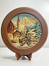 ANRI Christmas in St. Jakob in Gröden 1971 Collector Wall Plate #534