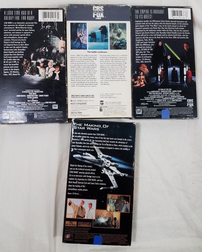 Star Wars Empire Strikes Back Return of the Jedi Making of Star Wars VHS Lot (4) - Picture 11 of 11