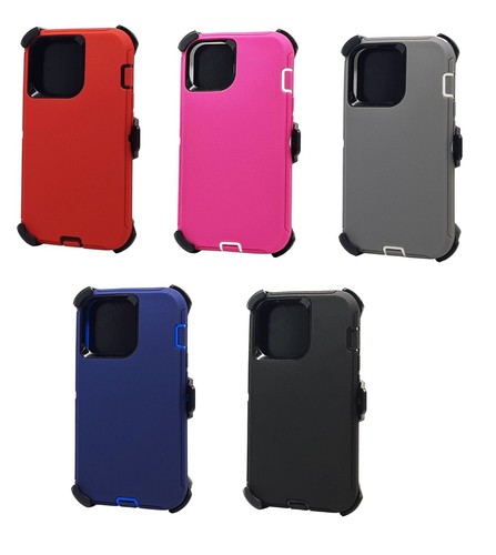 Lot/5 Defender Case w/Clip for iPhone 7/8/11/12/13/14/15/16/17/17 Air/17 Pro Max - Picture 15 of 40