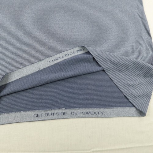 Lululemon Polo Shirt Mens Large Blue Stripes Metal Vent Tech Performance Golf - Picture 4 of 11