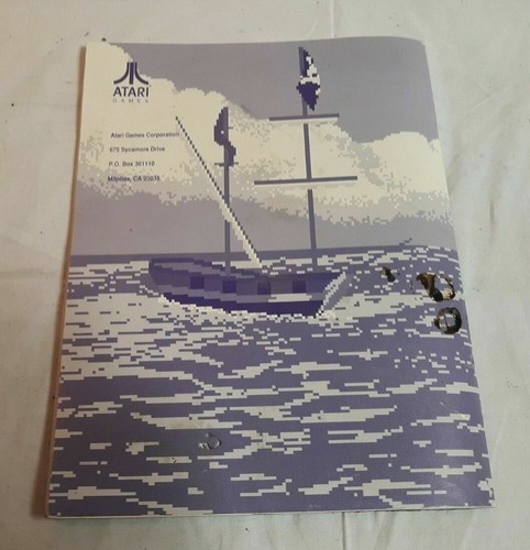 SKULL & CROSSBONES by ATARI Arcade Game Manual Installation Book w Some Damage - Picture 8 of 9