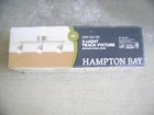 Hampton Bay 3 Light Track Fixture Brushed Nickel Led 350 Degree Spotlight *Nib*