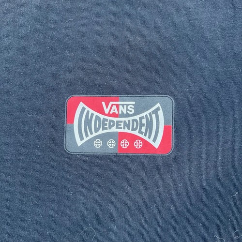 Vans X Independent T Shirt Cotton Classic Fit Black Boys S Skate Grunge Surf Tee - Picture 3 of 9
