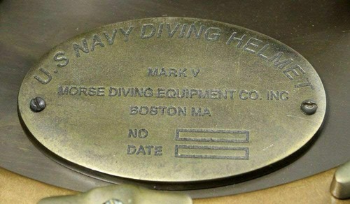 Brass Antique Helmet Deep Sea US Navy Mark V Diving Scuba Divers 15" 18'' - Picture 2 of 3