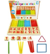 Counting Sticks Montessori Toys Math Educational Toy Wooden Intelligence Sticks