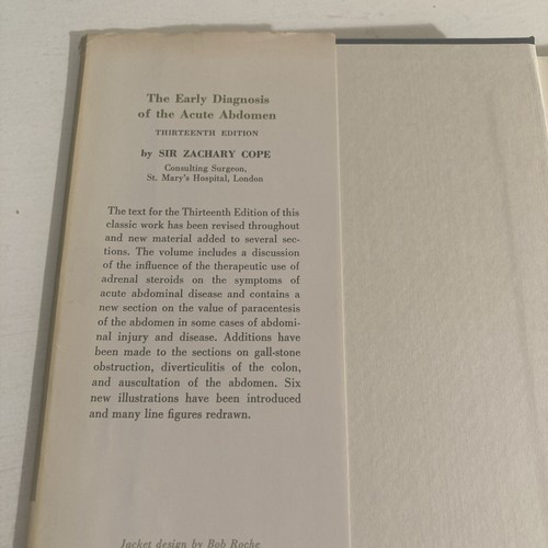 Die frühe Diagnose des akuten Abdomens Hardcover 13. Ausgabe von Sir Zachary Cope  - Bild 4 von 16