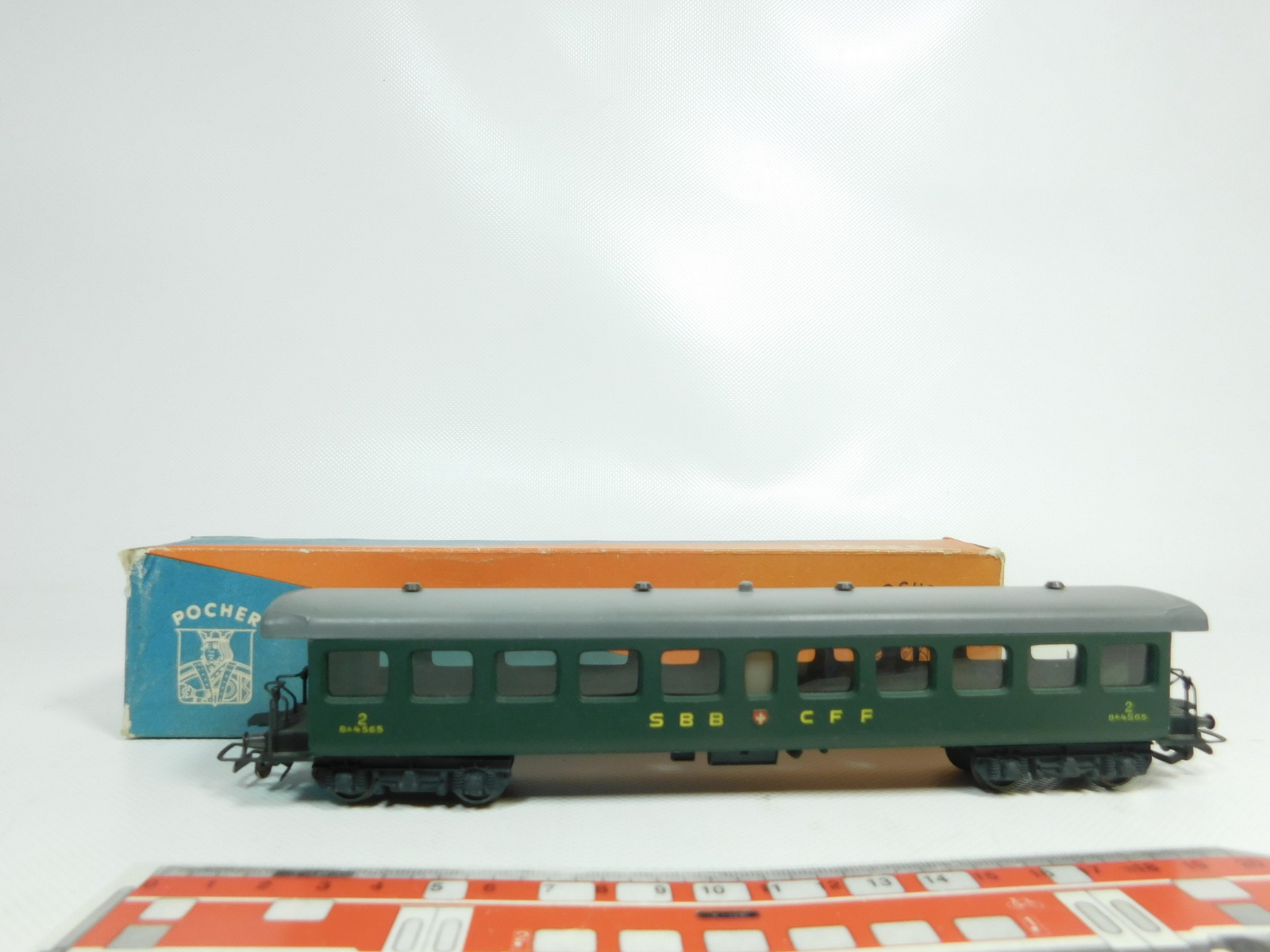 BJ163-0, 5 Pocher H0 Dc 209 2 2. Coche de la Clase B44565 SBB Cff , Emb.orig BJ163-0, 5 Pocher H0 Dc 209 2 2. Coche de la Clase B44565 SBB Cff , Emb.orig