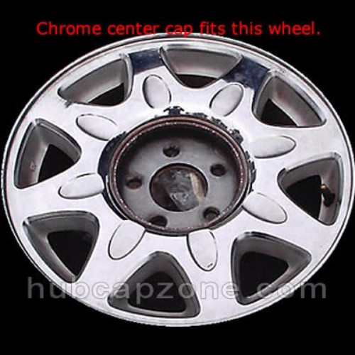 Set 4 Chrome Gold 2001-2002 Cadillac Eldorado Wheel Center Caps Replica Hubcaps - Picture 3 of 4
