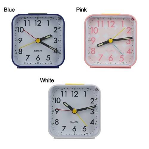 Analogue Alarm Clock Analog Loud Battey Bedside Desktop Table Silent Minimalist - Picture 3 of 16