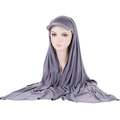 Damen Baseball Mütze Kappe Hijab Schal Instant Hijab Bandana Abaya Turban Einfarbig Neu - Bild 8 von 19
