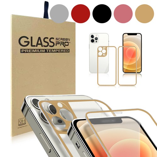 For iPhone 12 Pro Max 12 Mini 12 Screen Protector Front and Rear Tempered Glass  - Picture 1 of 41