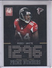 RODDY WHITE 2012 Panini Elite Prime Numbers #12 399/999 Falcons