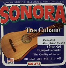 Sonora Cuban Tres Strings, Juego De 6 Cuerdas Para El Tres Cubano SN273