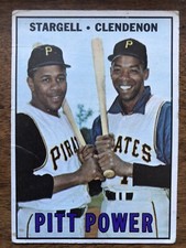 1967 Topps Pitt Power #266 Willie Stargell/Clendenon FAIR NICE COLOR