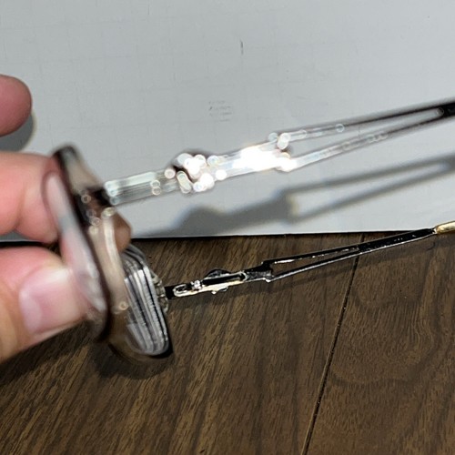 Versace Black Plastic/Metal Glasses Silver Medusa Temple Hard Case- FRAMES ONLY - Picture 7 of 23