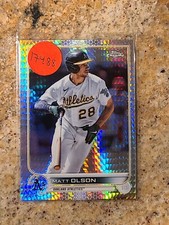 2022 Topps Chrome Refractor MATT OLSON #148 Oakland Athletics