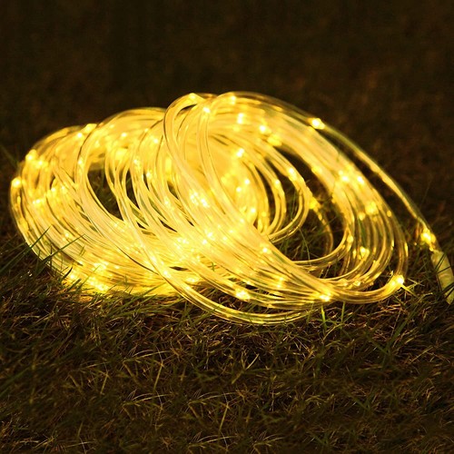 Solar LED String Lights Rope Tube Fairy Outdoor Garden Waterproof Camping Decor - Picture 6 of 25