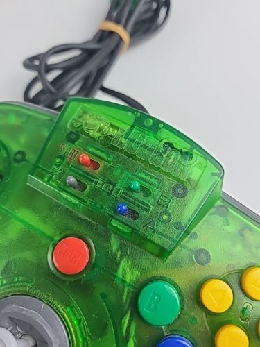 RARA 1 di 1000 Joycard Hudson Verde Trasparente 64 Controller Nintendo N64 *LEGGI* - Foto 2 di 20