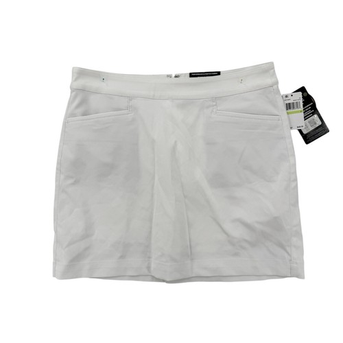 PGA Tour Skort Skirt Womens Size 4 White Stretch Lined UPF Golf Sport Active NWT