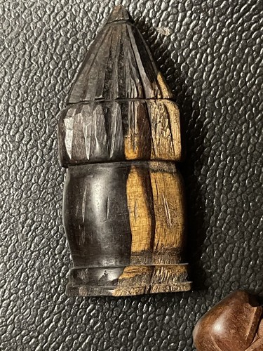 Handgeschnitztes Holz Schachspiel Afrikanischer Stamm Vintage Antik tolle Detailfiguren - Bild 16 von 19