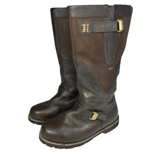 Harkila Sporting Estate II GTX Boots Hunting 17 Inch Mens 10 Dark Brown Leather - Picture 2 of 8