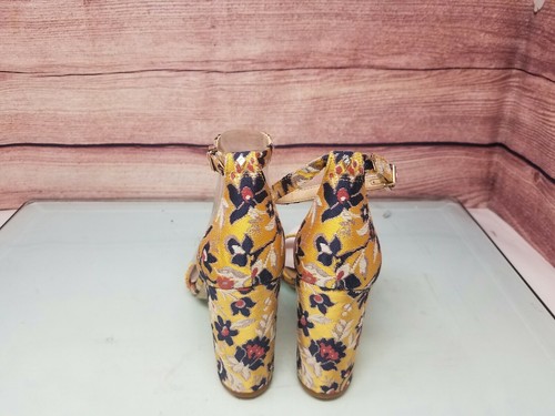 Sam Edelman Womens Yaro Heeled Sandal Size 9.5 US, Tuscan Yellow/Multi - Picture 4 of 9