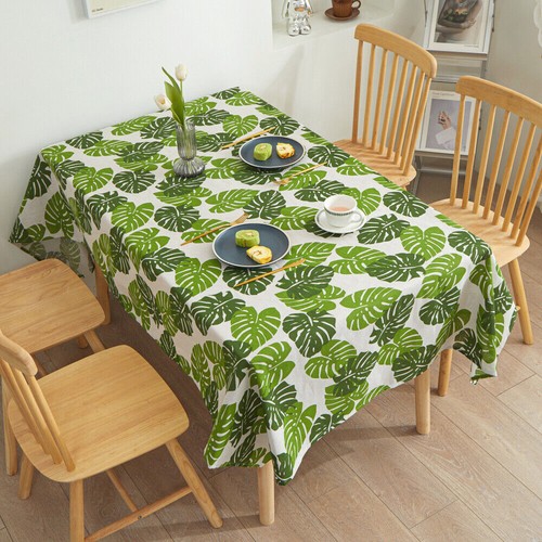 Stain Resistant Tablecloth, Waterproof Tablecloth Indoor Outdoor Soft Faux Linen - Picture 19 of 33