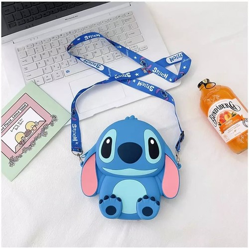 Kawaii Stitch Umhängetasche mit verstellbarem Schultergurt, Handtasche mit Reißverschluss - Bild 4 von 9