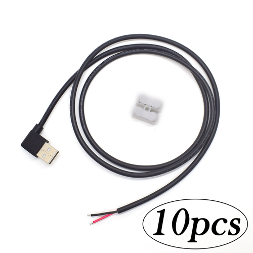 USB 2.0 Right Angle Pigtail, 1M/3.3FT A Male to 2-Pin, DIY Repair/Upgrade, Lot - Picture 7 of 10
