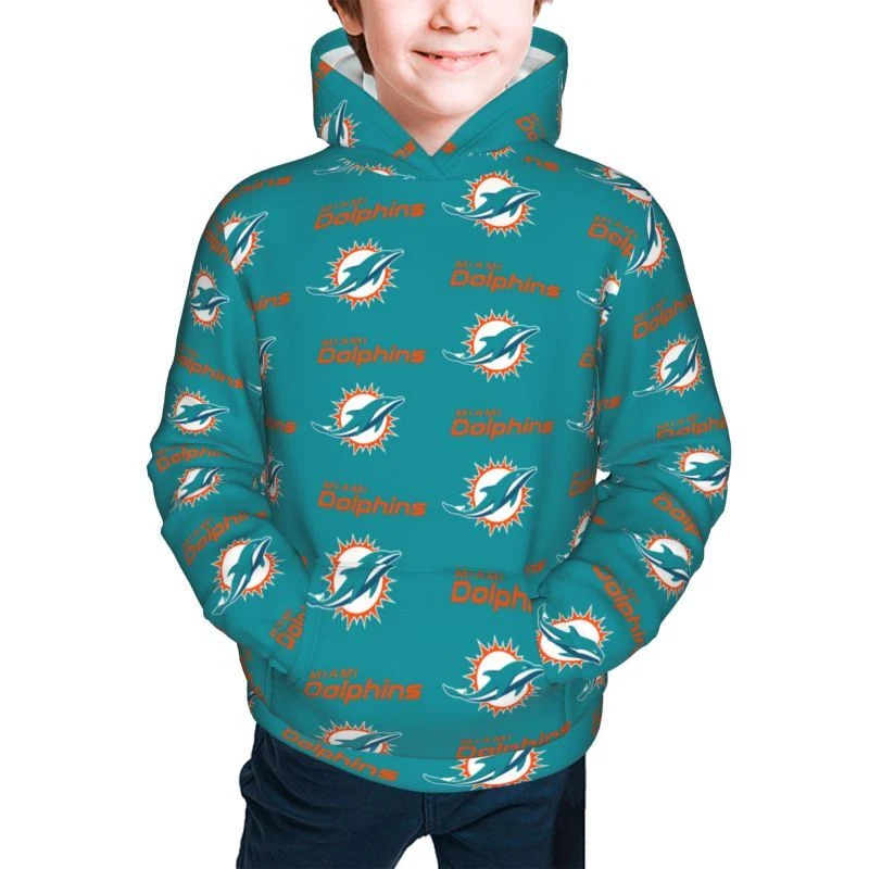 Miami Dolphins Youth Hoodie Children s Hooded Sweaters with