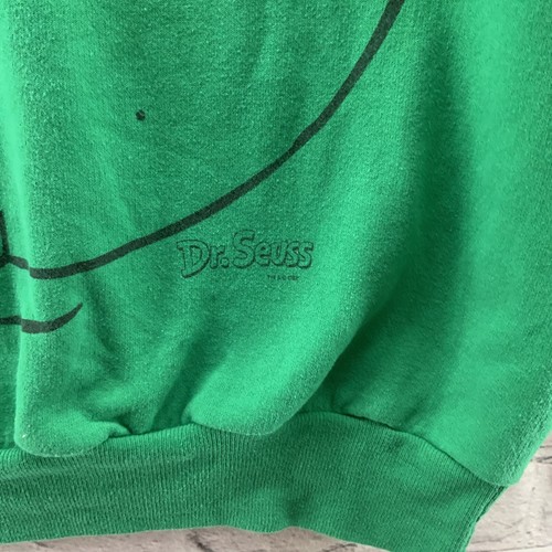 Hanes Dr Suess Sweatshirt Sz S Green The Grinch Pullover Christmas - Picture 3 of 10