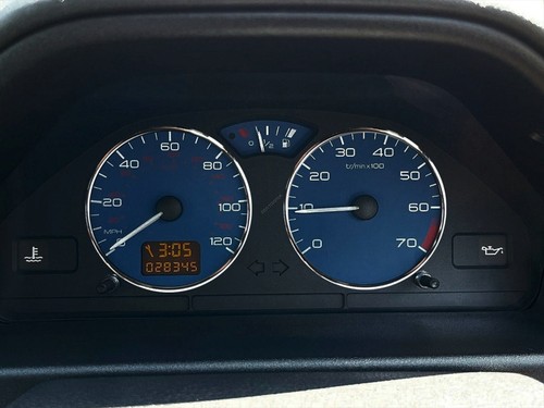 For Citroen Saxo 1996-2003 Polished aluminum rings for the gauge cluster 2pcs - Picture 9 of 12