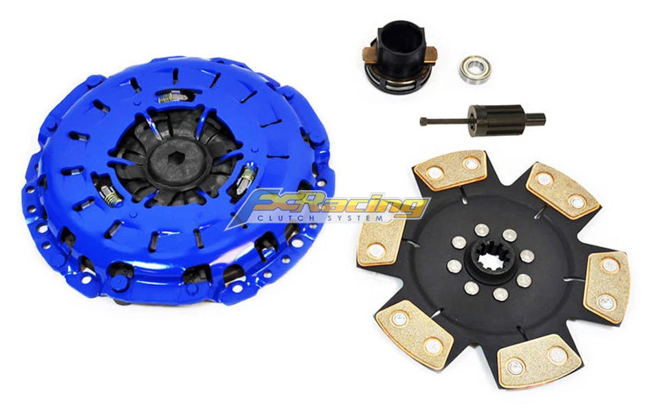 FX Racing Clutch Kit F04023R4 &ndash; Performance/Custom Warranty: 1 Year Pressure Plate Type: Self-Adjusting Brand: FX Racing Type: Clutch Kit Interchange Part Number: LUK 03-042 Manufacturer Warranty: 1 Year Surface Finish: 6 PUCK MIBA RIGID COPPER CERAMIC Clutch Material: Cerametallic Performance Part: Yes UPC: Does not apply &ndash; Fits 2000-2003 BMW M5 E39 Z8 E52 S62B50 4.9L V8