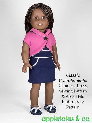 18 Inch Doll Pattern | Melanie Cropped Jacket | 18" Dolls like American Girl - Picture 5 of 7
