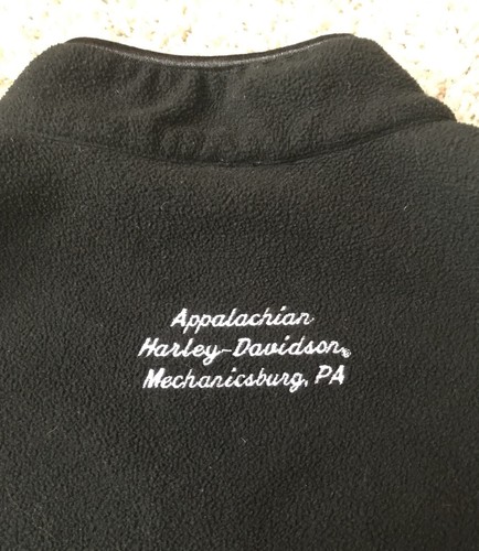 Women's Black Harley Davidson Vest Zip Up L Fleece Vest Mechanicsburg, PA - Picture 6 of 6