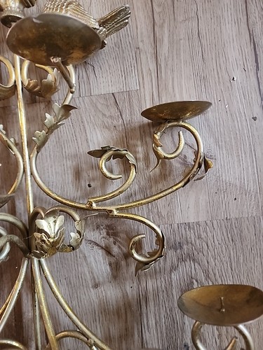 Metal "Candlelight Classics" Gold Tone Candelabras 10 Pillar/Votive Candle - Picture 9 of 14