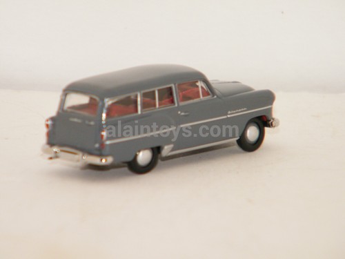 OPEL OLYMPIA CARAVANE GRIS FONCÉ BREKINA 1/87 Réf 20243 - Imagen 2 de 3
