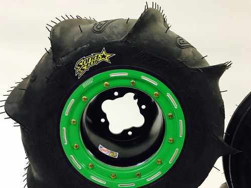 DWT G3 Beadlock Wheels ITP Sand Star Paddle Tires Front Rear Kit KFX450R KFX400 - Picture 4 of 6