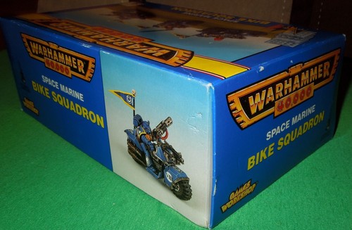 1997 Games Workshop Warhammer 40k Space Maine Bike Squadron in Original Box - Imagen 15 de 16