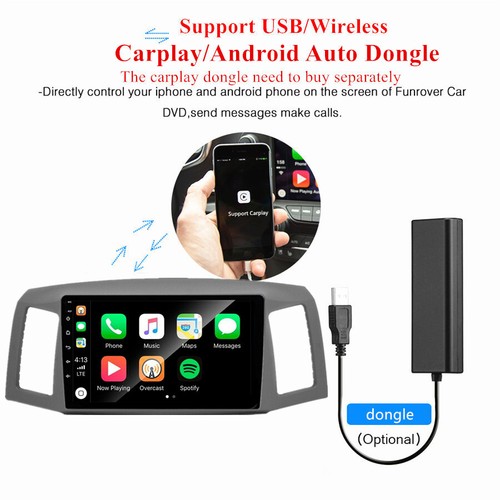 10.1'' Android 11 Stereo Radio GPS Navi WiFi For Jeep Grand Cherokee 2004-2007 - Bild 11 von 23