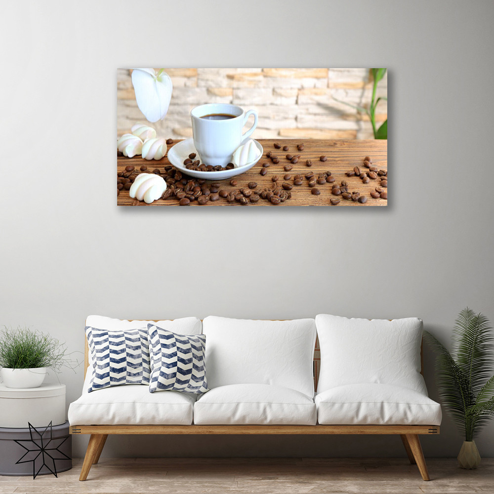 Image sur toile premium de 100x50 cm avec impression haute définition café - 2